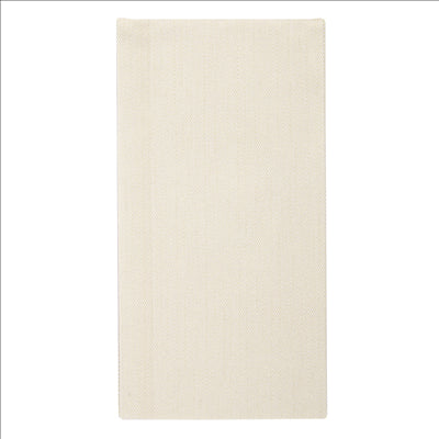 SERVIETTES PLI. 1/8 'LIKE LINEN' 70 G/M2 40x40 CM CREME SPUNLACE (600 UNITÉS)
