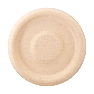 COUVERCLES POUR POTS 150.17 'BIONIC'  Ø 6,2x0,8 CM NATUREL BAGASSE (1000 UNITÉS)