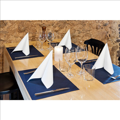 SETS DE TABLE 'SPUNBOND' 60 G/M2 30x40 CM BLEU MARINE PP (800 UNITÉS)