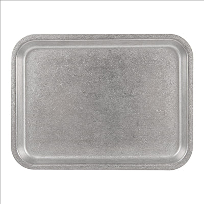 PLATEAUX RECTANGULAIRES 'ARTINOX' 200 ML 19x14x1,3 CM ARGENTE INOX (10 UNITÉS)