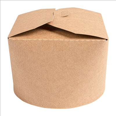 RÉCIPIENTS SALADIERS 1000 ML 275 + 25 PE G/M2 Ø12,3x8,5 CM NATUREL KRAFT (300 UNITÉS)