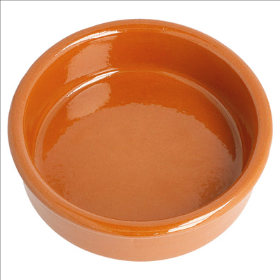 RÉCIPIENTS EN FAÏENCE POUR MISE EN BOUCHE 150 ML Ø 10,5x2,5 CM MARRON ROUGEATRE CERAMIQUE (50 UNITÉS)