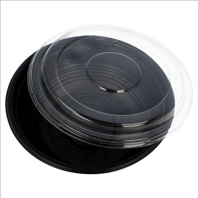 BOLS + COUVERCLES 700 ML Ø 17x6,1 CM NOIR PP (500 UNITÉS)