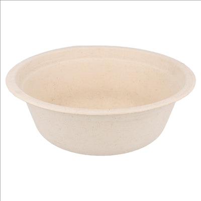 BOLS 'BIONIC' 500 ML Ø 15,5x5,4 CM NATUREL BAGASSE (600 UNITÉS)