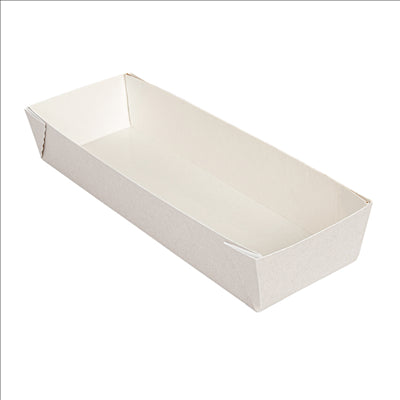 BOÎTES 'THEPACK' 230 + 12PP G/M2 11x30x5 CM BLANC CARTON ONDULÉ NANO-MICRO (200 UNITÉS)