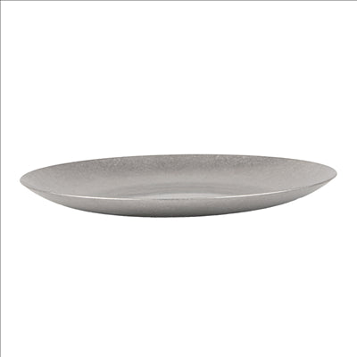 ASSIETTES PLATES 'ARTINOX'  Ø15x1,3 CM ARGENTE INOX (10 UNITÉS)