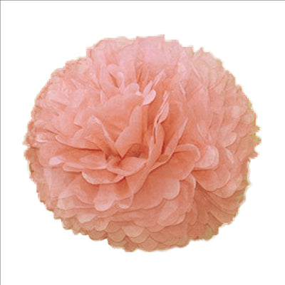 POM POM FLOWER  Ø 48 CM ROSE PAPIER (10 UNITÉS)