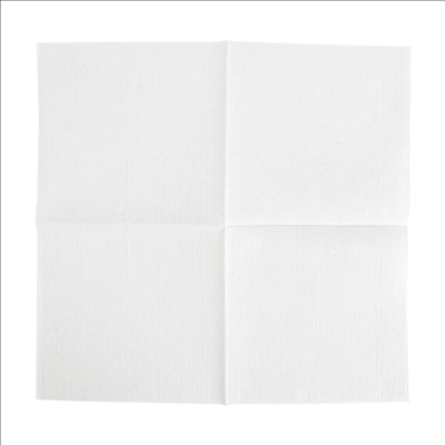 SERVIETTES 'LIKE LINEN' 70 G/M2 20x20 CM BLANC SPUNLACE (3600 UNITÉS)