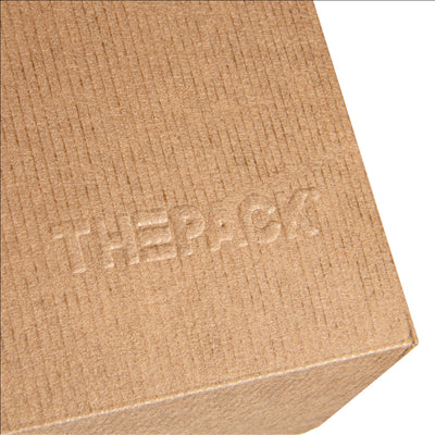 BOÎTES HAMBURGER 'THEPACK' 220 G/M2 14,2x13,7x6,1 CM (L) NATUREL CARTON ONDULÉ NANO-MICRO (500 UNITÉS)