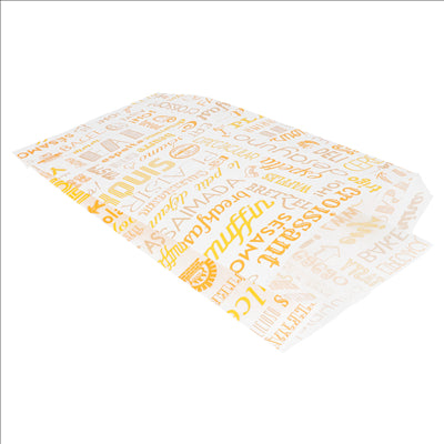 SACHETS CROISSANTS 'PAROLE' 33 G/M2 14+7x26 CM BLANC CELLULOSE (500 UNITÉS)