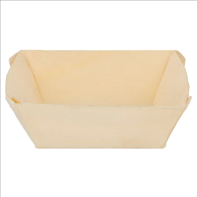 BARQUETTES CARRÉES 40 ML 5,5x5,5x2 CM NATUREL BOIS (500 UNITÉS)