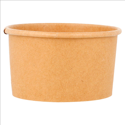 POTS À GLACES 70 ML 210 + 18 PE G/M2 Ø6,5x3,9 CM MARRON CARTON (2000 UNITÉS)