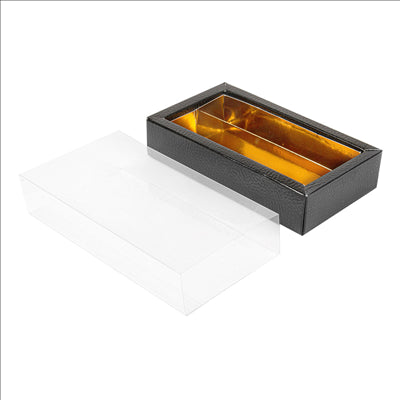 BOÎTES CHOCOLATS  14,5x7,5x3,5 CM NOIR CARTON (50 UNITÉS)