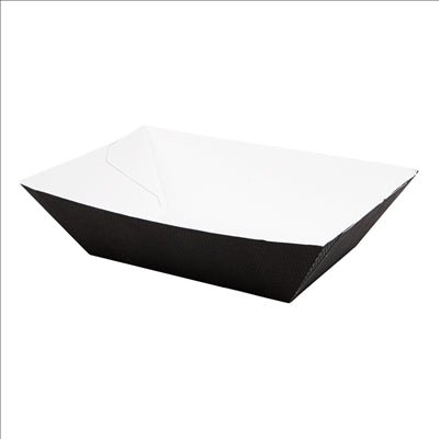 BARQUETTES 'THEPACK' 1200 G 230 G/M2 11,9x7,9x5,5 CM NOIR CARTON ONDULÉ NANO-MICRO (1000 UNITÉS)