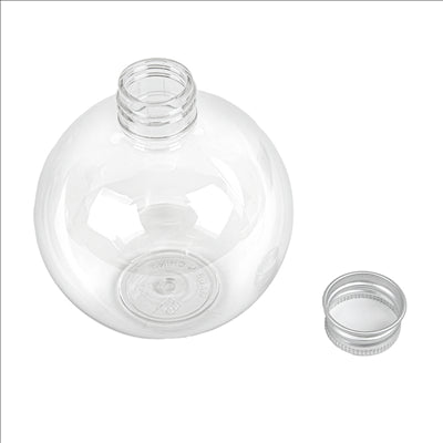 FLACONS AVEC BOUCHON EN ALUMINIUM 250 ML Ø8x9,1 CM TRANSPARENT PET (150 UNITÉS)