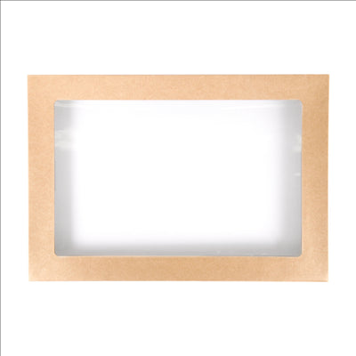 COUVERCLES POUR BOÎTES 253.13  300 G/M2 + PET 26,2x15,5x3 CM NATUREL KRAFT (100 UNITÉS)