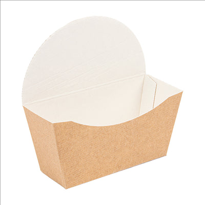 BOÎTES BAGEL SCOOP 'THEPACK' 220 G/M2 12x4,5x12 CM MARRON CARTON ONDULÉ NANO-MICRO (1000 UNITÉS)