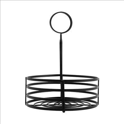 BASKET CONDIMENTS  Ø 15,5x20 CM NOIR FER (1 UNITÉ)