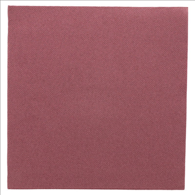 SERVIETTES ECOLABEL 'DOUBLE POINT' 18 G/M2 39x39 CM PRUNE OUATE (1200 UNITÉS)