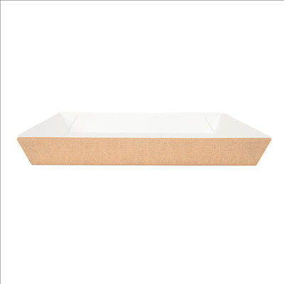 ASSIETTES 'THEPACK' 245 G/M2 23x23x2,9 CM NATUREL CARTON ONDULÉ NANO-MICRO (400 UNITÉS)