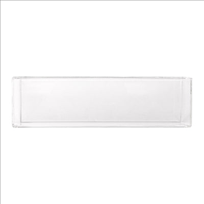 PLATEAU PRODUITS D'ACCUEIL  24x6,8x3,7 CM TRANSPARENT METACRYLATE (1 UNITÉ)