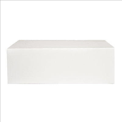 BOÎTES REPAS À EMPORTER 'THEPACK' 2 L 250 G/M2 13x23x8 CM BLANC CARTON ONDULÉ NANO-MICRO (300 UNITÉS)