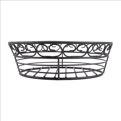 BASKET  Ø 20,3x6,3 CM NOIR ACIER (6 UNITÉ)