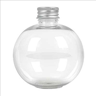 FLACONS AVEC BOUCHON EN ALUMINIUM 250 ML Ø8x9,1 CM TRANSPARENT PET (150 UNITÉS)