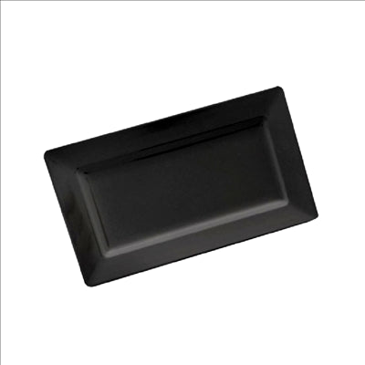 PLATEAUX RECTANGULAIRES 'ASAMI WARE'  44,5x22x4,5 CM NOIR MÉLAMINE (6 UNITÉS)