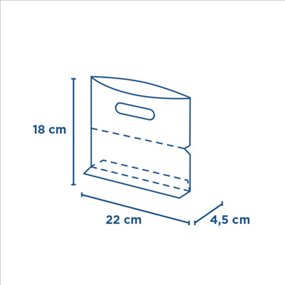 RÉCIPIENTS AVEC BASE ET POIGNÉES 'TURTLE PACK' 50 G/M2 + 15 PP 30+4x18 CM BLANC KRAFT (50 UNITÉS)