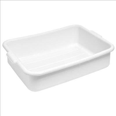 BAC MULTI-USAGES  54x39x18,5 CM BLANC PLASTIQUE (1 UNITÉ)