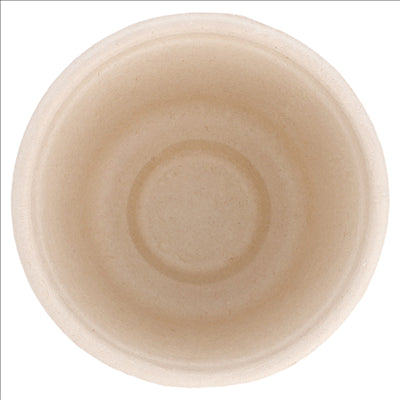 POTS 'BIONIC' 140 ML Ø 7,7x5,3 CM NATUREL BAGASSE (1000 UNITÉS)
