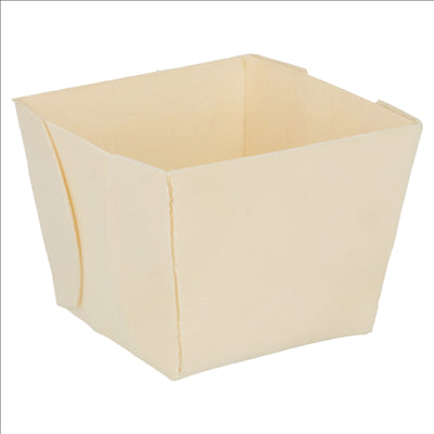 BARQUETTES CARRÉES  7x7x5,5 CM NATUREL BOIS (500 UNITÉS)