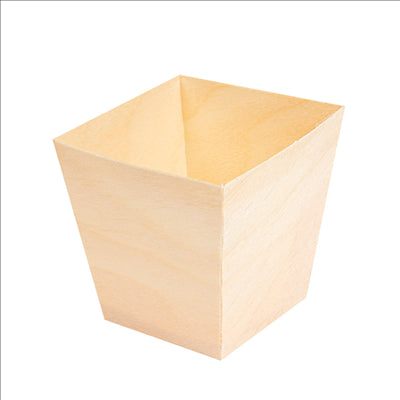 MINI BOL EN FEUILLE DE PEUPLIER  5,5x5,5x5,5 CM NATUREL BOIS (50 UNITÉS)