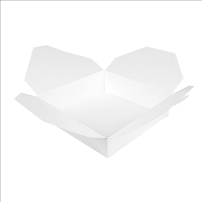 BOÎTES AMÉRICAINES MICRO-ONDABLES 'THEPACK' 2910 ML 250 + 12PP G/M2 21,7x21,7x6 CM BLANC CARTON ONDULÉ NANO-MICRO (100 UNITÉS)