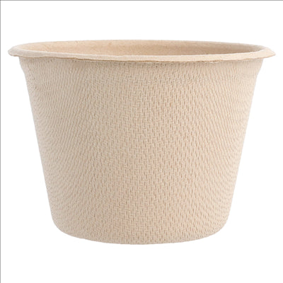 POTS 'BIONIC' 140 ML Ø 7,7x5,3 CM NATUREL BAGASSE (1000 UNITÉS)