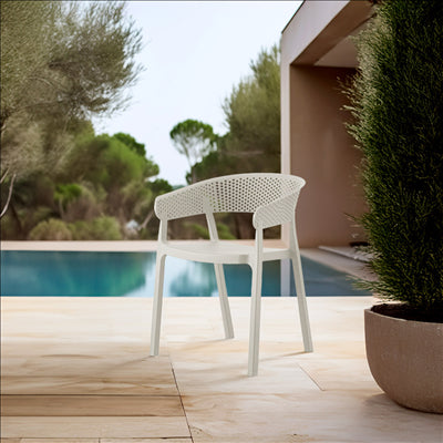 CHAISE EMPILABLE 'SUPRA-TEK'  51x49x73 CM BEIGE PP (4 UNITÉS)