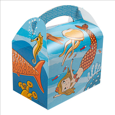 BOÎTES MENU ENFANT "FOND DE LA MER"  320 G/M2 15,50x10,50x17,50 CM QUADRICHROMIE CARTON (300 UNITÉS)