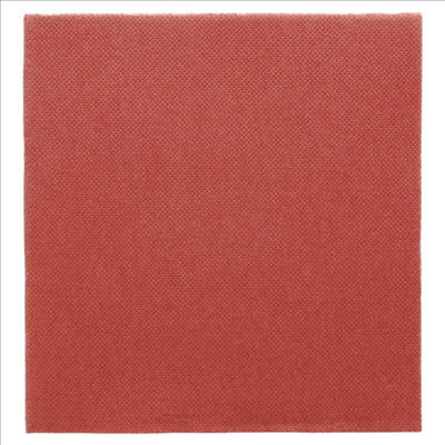 SERVIETTES ECOLABEL 'DOUBLE POINT' 18 G/M2 33x33 CM BORDEAUX OUATE (1200 UNITÉS)