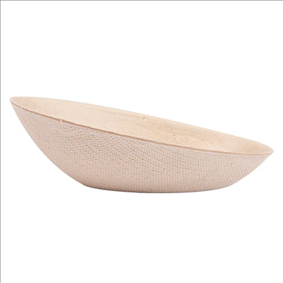 RÉCIPIENT OVALE 'BIONIC'  8x4,8x2,7 CM NATUREL BAGASSE (1000 UNITÉS)