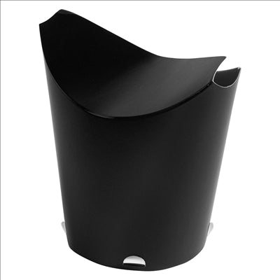 GOBELETS À FRITES AVEC FERMETURE 26 OZ - 780 ML 305 + 18PE G/M2 11x15,7 CM NOIR CARTON (1000 UNITÉS)