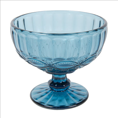 COUPES À DESSERTS VINTAGE 'WAKI GLASS' 380 ML Ø12x10.5 CM BLEU VERRE (6 UNITÉS)