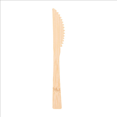 COUTEAUX  17 CM NATUREL BAMBOU (100 UNITÉS)