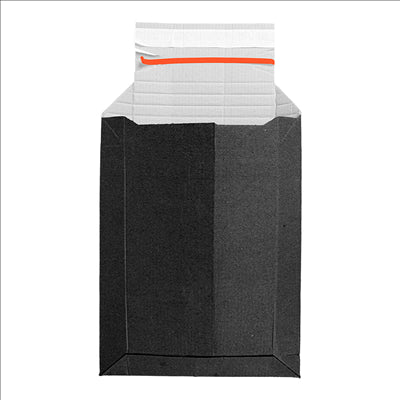 ENVELOPPES AUTO-ADHÉSIVES EXTENSIBLES E-COMMERCE 'THEPACK' 390 G/M2 22,5x28,9 CM NOIR CARTON ONDULÉ MICROCANAL (100 UNITÉS)