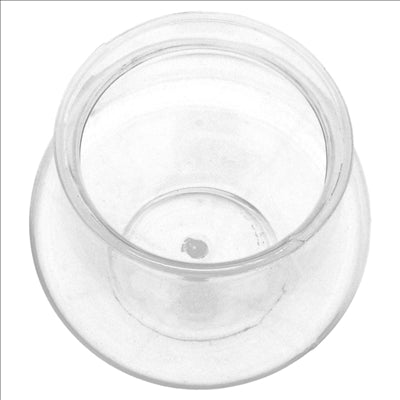 250 RÉCIPIENTS POUR CAILLÉ+COUVERCLES 140 ML Ø6x6,1 CM TRANSPARENT PET (250 UNITÉS)