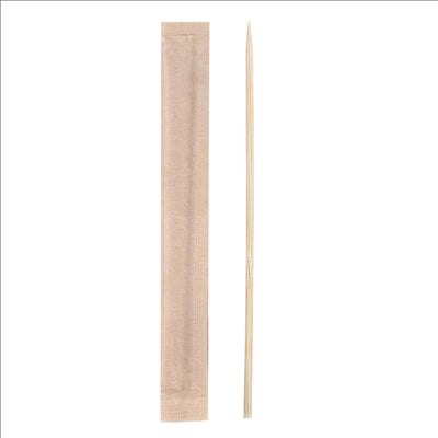 CURE-DENTS ENVELOPPÉS KRAFT  6,5 CM NATUREL BOIS (1000 UNITÉS)