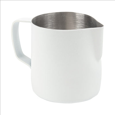 POT À LAIT SANS COUVERCLE 350 ML 12x7x9 CM BLANC INOX (1 UNITÉ)