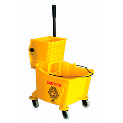 SEAU AVEC PRESSE 32 L 62x40,5x86 CM JAUNE HDPE (1 UNITÉ)