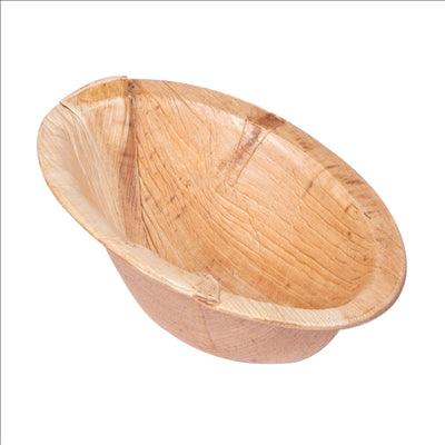 BOL OVALE COURBE 'ARECA' 70 ML 10x7,2x4,8 CM NATUREL ARECA (200 UNITÉS)