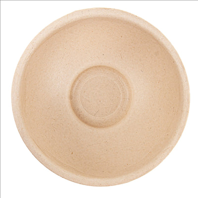 RÉCIPIENTS RONDS 'BIONIC'  Ø 7,5x3 CM NATUREL BAGASSE (1000 UNITÉS)